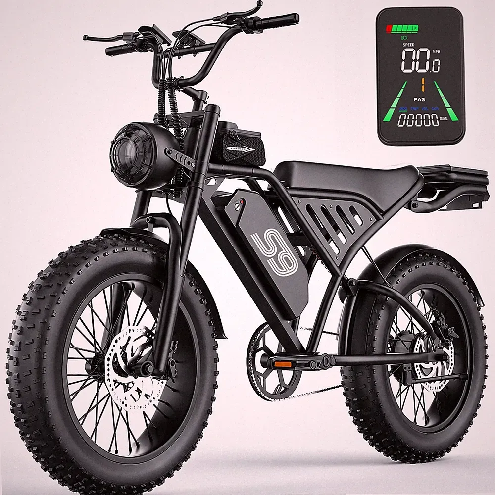 20" FAT TIRE ADULTS ELECTRIC BIKE 2500W 34MPH 48V 20AH MOUNTAIN EBIKE