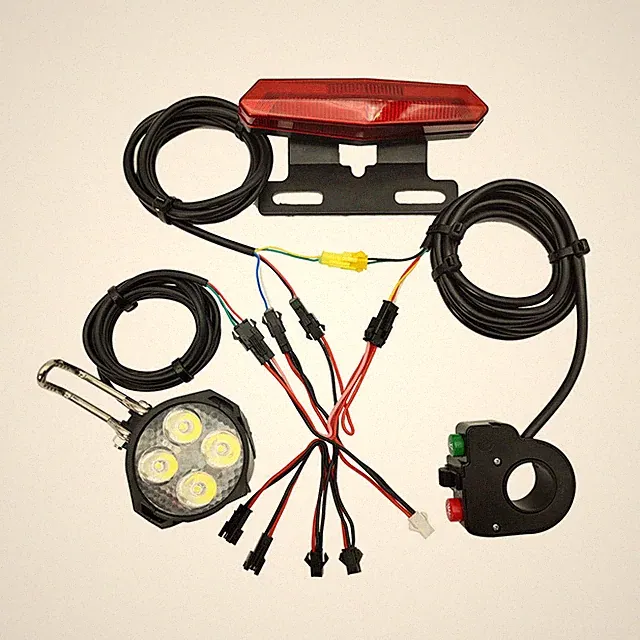 24~60V Ebike Headlight Tail Rear Lights LED Brake Lamp Ebike Light