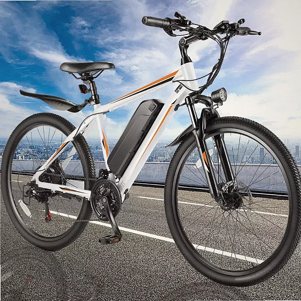 26" E-Bike, Cruiser Bicycle with 48V Removable Li-Battery, LCD Display & Cruise