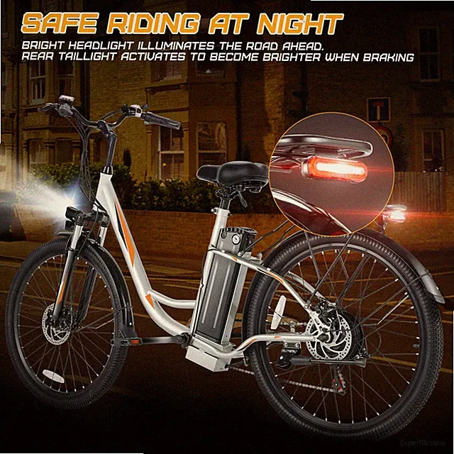 26"⭐Electric Mountain Bike 500W 48V Commuters E-Bike 7 Speed Cruiser Bicycle S++