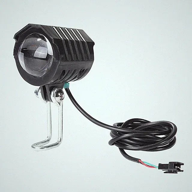 36V-60V E-Bike Horn Light Electric Scooter LED Headlight 5W Waterproof 2 in 1 Ho