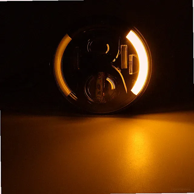 7Inch Round DRL Left/Right Turn Signal LED Headlight For Harley Motorcycle Bike