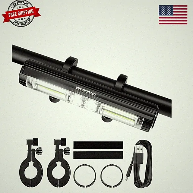 900/1750LM Bike Lights for Night Riding, Rechargeable Bicycle Headlight with...