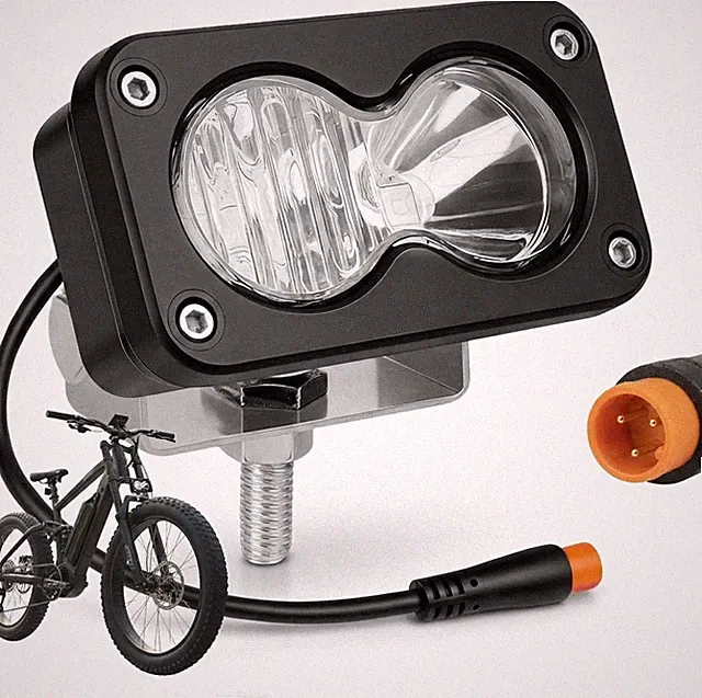 Baja Style Light Ebike Headlight for Ridstar Q20/Q20 Lite/Q20 Pro, 3-Pin Julet