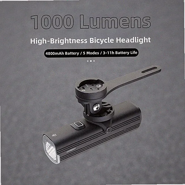 Bicycle Headlight with Quick Release Function High Lumen Output Aluminum Casing