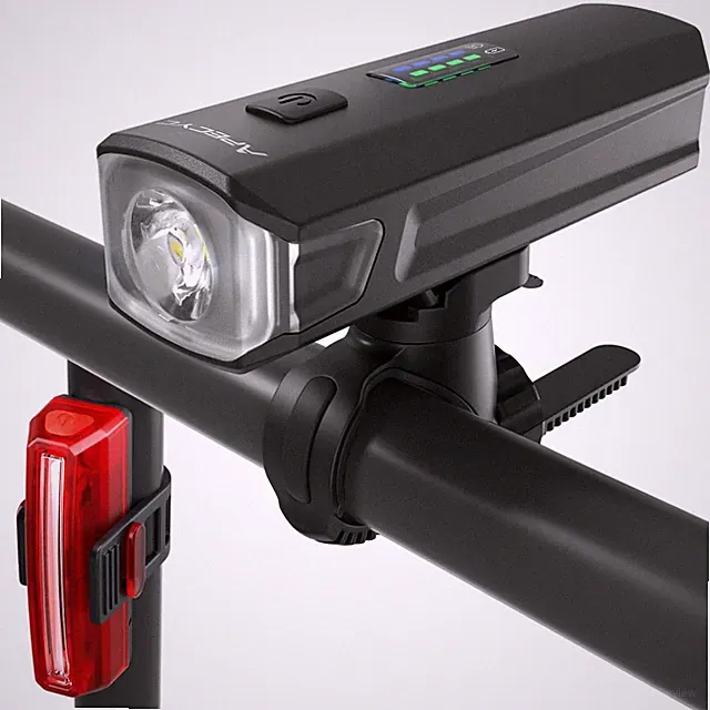 Bike Lights USB-C Rechargeable Front Headlight Rear Taillight 4+5 Modes