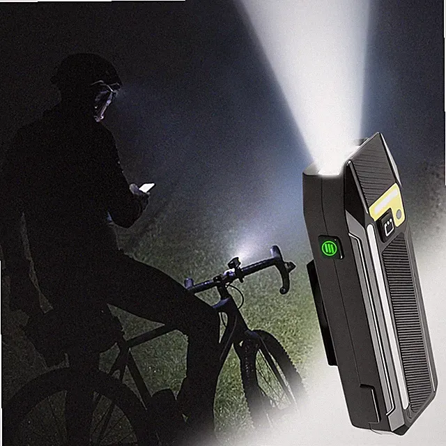 Cycling Headlight USB Rechargeable MTB Road Bike Front Light Night Sensing LED