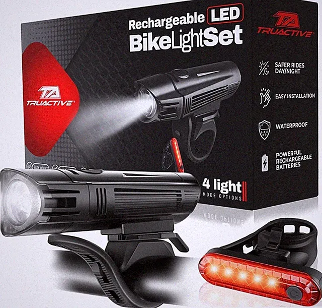 Kids Teen Bike Light USB Rechargeable Ultra Bright Front Headlight Child