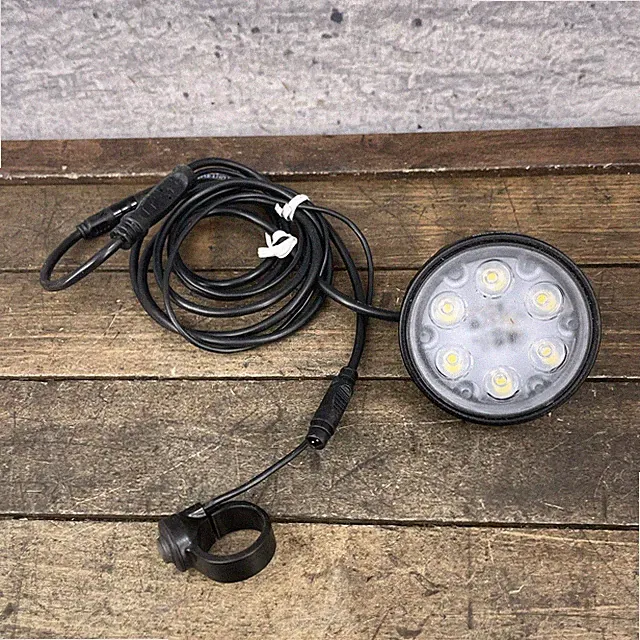 Lezyne Cargo E1500 Ebike Headlight 7 LED Black 160g Front Round Bike Light
