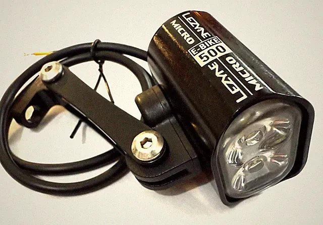 Lezyne Ebike E-BIKE Micro Drive 500 Led Headlight Black 500 Lumens Fork mount
