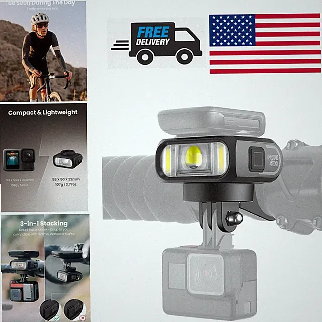 Lightweight Bike Headlight 900 Lumens Waterproof Design for All Conditions
