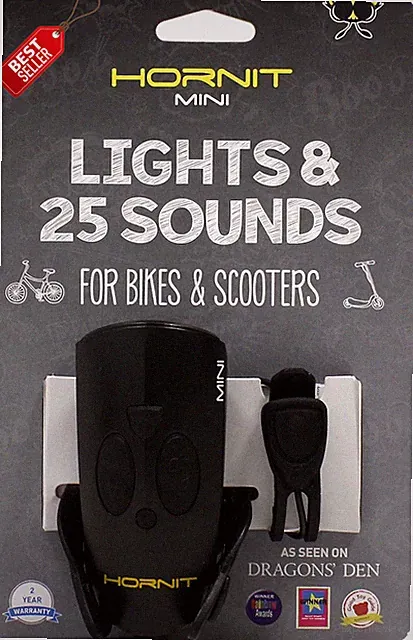 Mini Bike Scooter Horn Headlight Kids Bicycle Light Easy Install - US