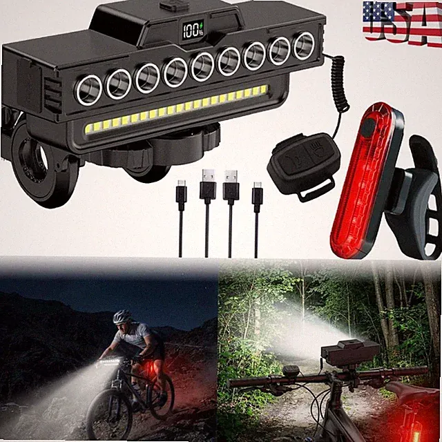Powerful USB Rechargeable LED Bike Light MTB Waterproof Cycle Front Headlight