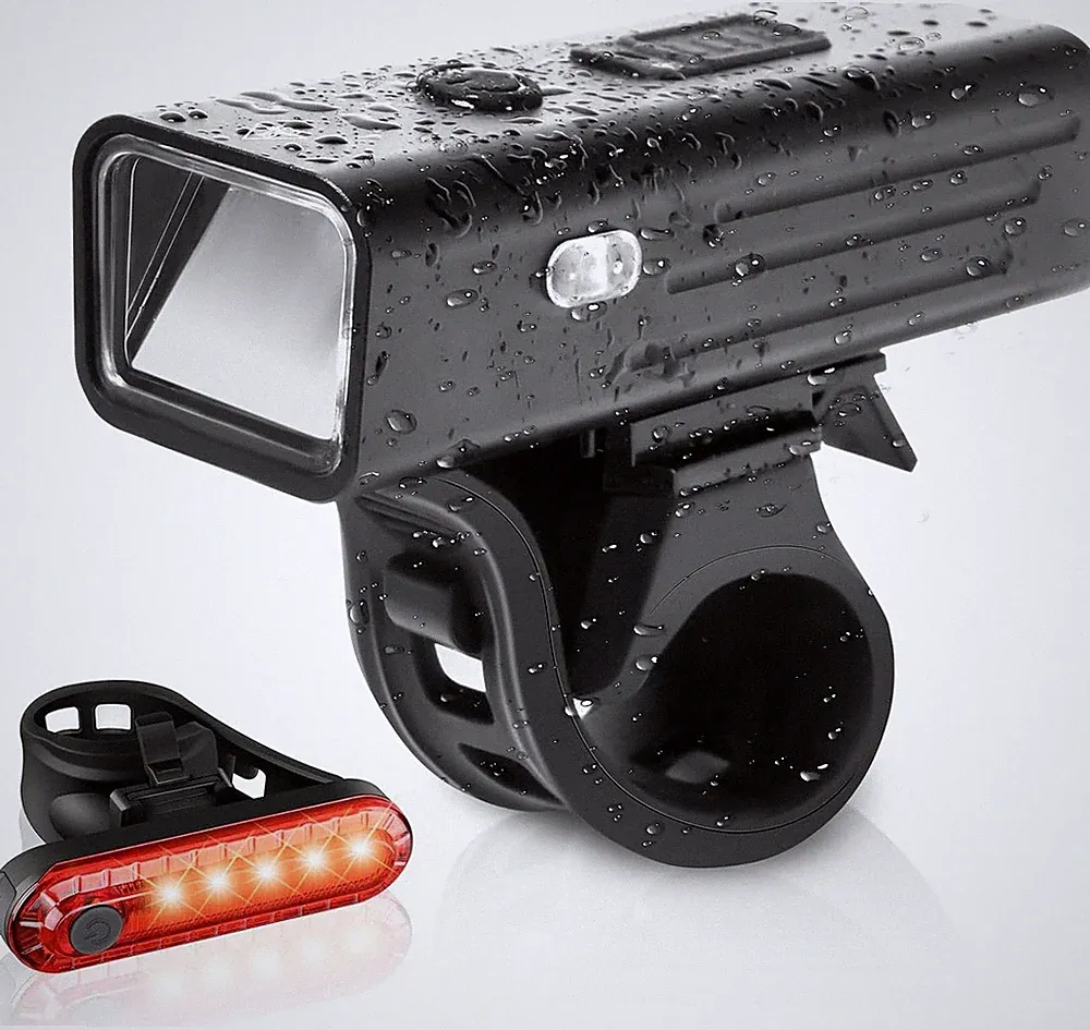 Rechargeable Bike Lights 2500 Lumens,Ultra Bright Bicycle Lights for Night Ridin