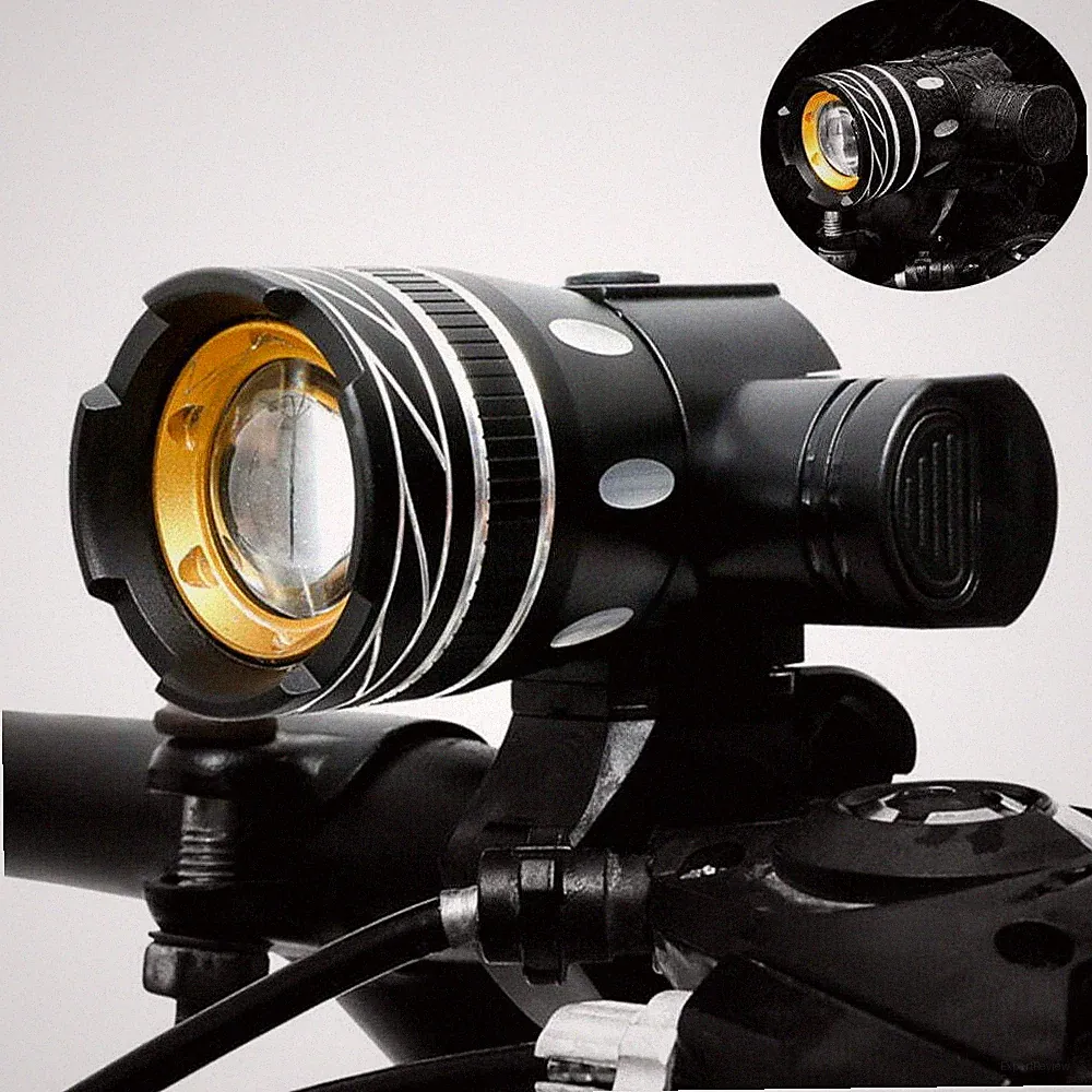 30000LM Rechargeable LED MTB Bicycle Light Racing Bike Front Headlight&Rear Lamp